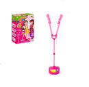 Microfone Duplo Karaokê Pedestal Ajustável Conecta no Celular