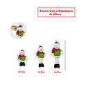 Enfeite Boneco Natal Extensível Papai Noel Boneco Neve 42Cm - Família Bless