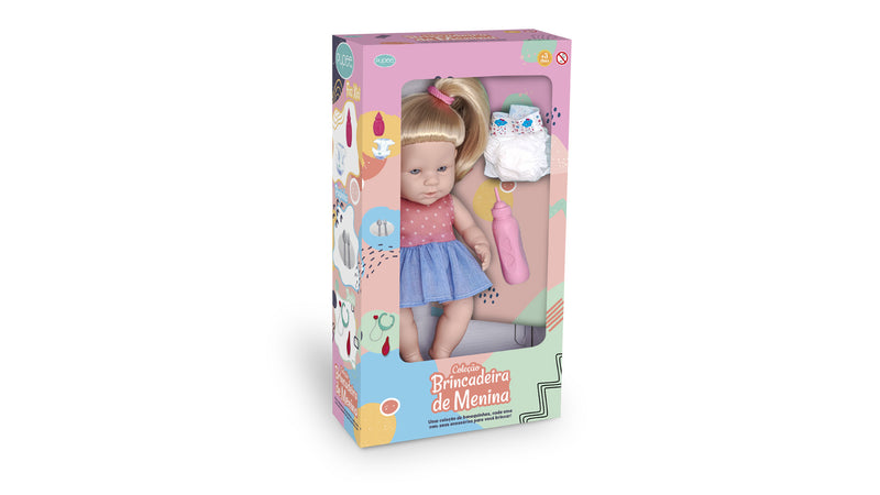 Boneca Faz Xixi - Coleção Brincadeira de Menina