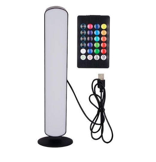 Luminária Mesa Led Colorida Com Controle Remoto
