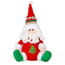 Boneco Sentado Enfeite de Natal Papai Noel Boneco de Neve - Família Bless