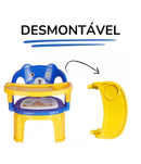 Cadeirinha Infantil Portátil Com Apito e Bandeja Para Alimentação