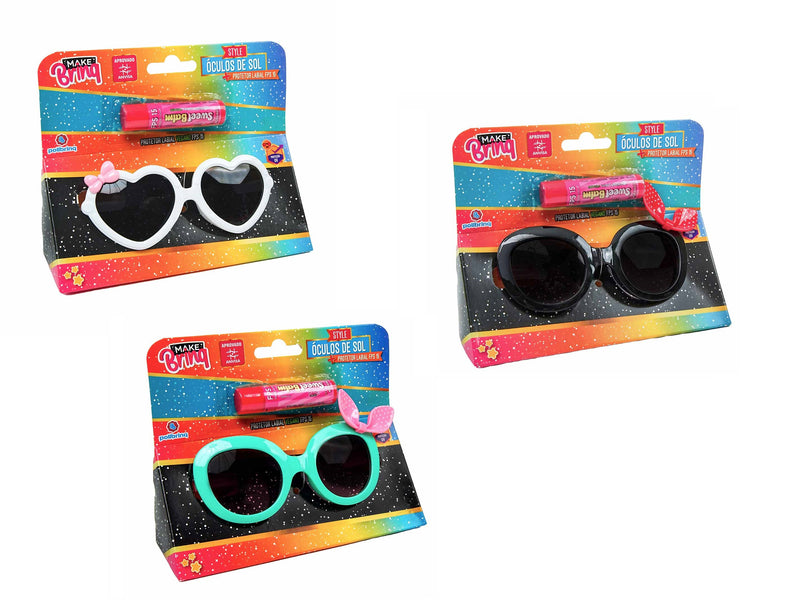 Óculos de Sol Infantil Com Protetor Labial - Make Brinq