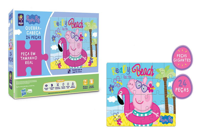 Quebra Cabeça 24 Peças Gigante - Peppa Pig