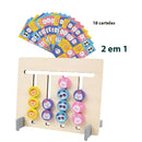 Jogo Educativo Pedagógico Trilha Bichos 36 Desafios - Madeira