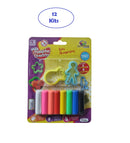 12 Mini Massinha Modelar Com Acessórios Sortido