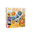 Jogo Memória 24 Peças Madeira - Safari e Princesas