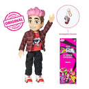 Boneca Robson Tropa dos Rosas 26cm Articulada + Chaveiro