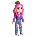 Boneca Katlen Youtuber Tropa dos Rosa 26cm Articulada + Chaveiro Exclusivo