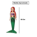 Boneca Ariel Sereia Grande 55cm Princesa Disney Original