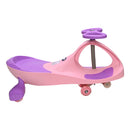 Carrinho Gira Volante 360º Led Rodinhas Zippy Car  Rosa Azul
