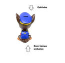 Boneco Cofrinho Patrulha Canina Vinil 24 cm Grande Chase