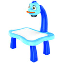 Mesinha Desenho Infantil Projetor Imagens Luz Som Canetinha