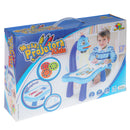 Mesinha Desenho Infantil Projetor Imagens Luz Som Canetinha