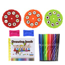 Mesinha Desenho Infantil Projetor Imagens Luz Som Canetinha