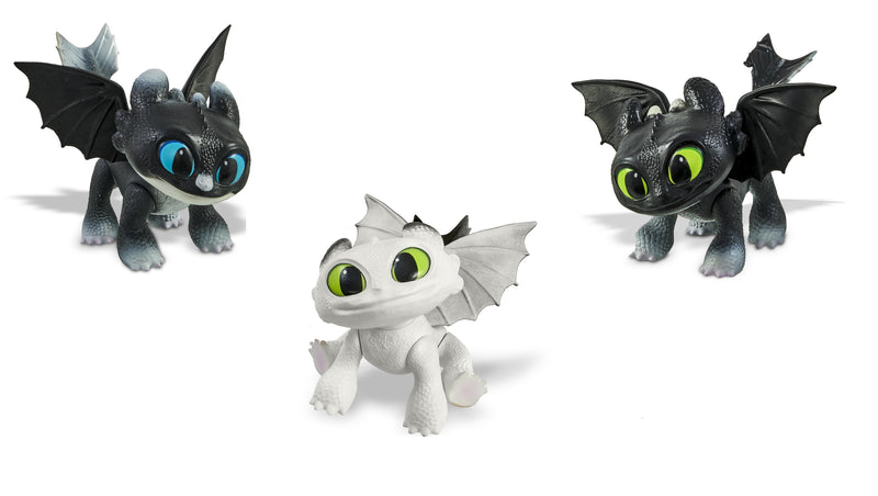 Pack Mini Dragões Dawn, Dusk e Eclipse - Como Treinar seu Dragão Dreanworks