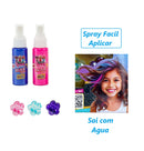 2 Tintas Spray Mechas Cabelos com Presilhas Infantil - Duo Color