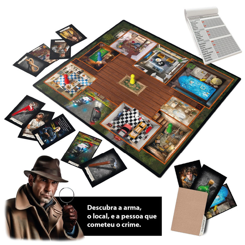 Jogo Tabuleiro Suspense Investigação