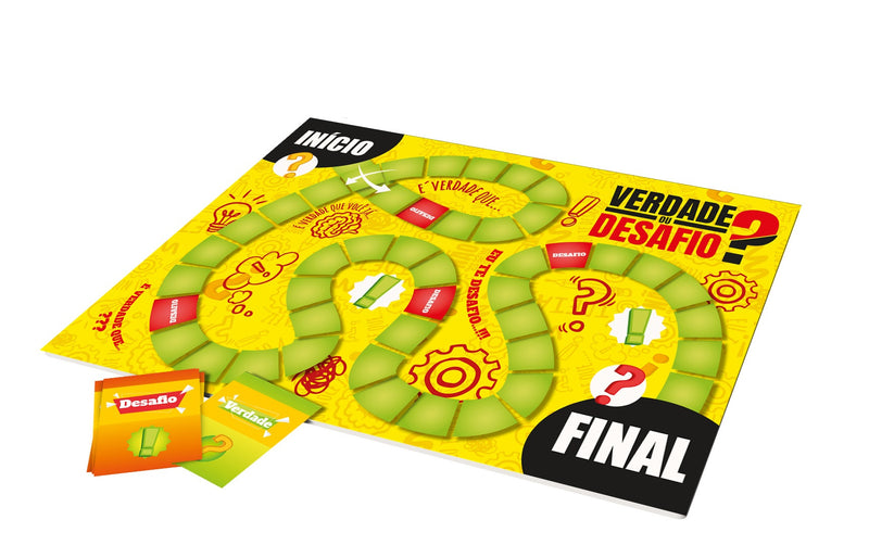 Jogo de Tabuleiro - Verdade ou Desafio 112 Cartas