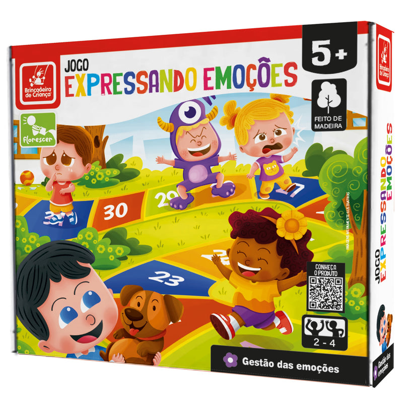Jogo Pedagógico Expressando Emoções em Mdf - Florescer