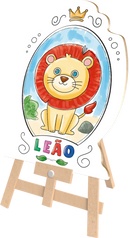 Super Kit Pintura Safari Cavalete + Telas + Guaches + Pincel + Avental + Godê