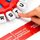 Jogo Palavras Stop Desafio 10 Segundo C/ Roleta e 36 Cartas