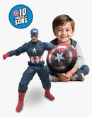 Boneco Capitão América Gigante 50Cm Som e Frases - Marvel