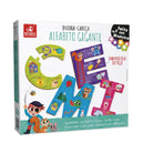 Brinquedo Educativo Quebra Cabeça Alfabeto Peças Gigante em Mdf