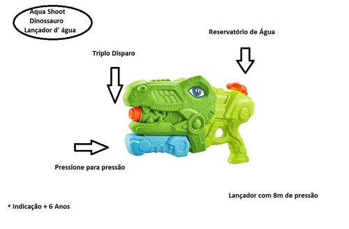 Lançador Pistola de Água 30 cm - Acqua Shoot