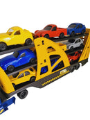 Caminhão Cegonha Grande c/ 10 Carrinhos e 3 Andares - Frota Forte