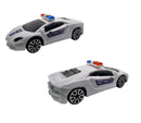 Carrinho Policia C/ Controle Remoto 3 Funções - Escala 1:24