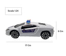 Carrinho Policia C/ Controle Remoto 3 Funções - Escala 1:24