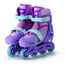 Patins Infantil In Line Ajustável Rosa ou Azul 4 Rodas