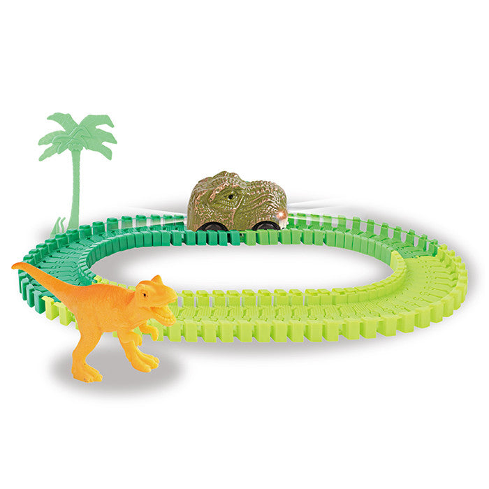 Pista Dino Track Car - com Carrinho e Dinossauro 56 Peças