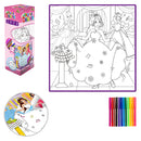 Tapete Infantil Pintura Lavável 50 cm Com 12 Canetinhas