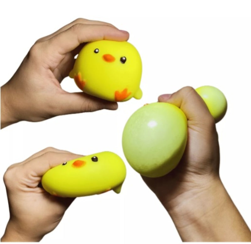 Kit 4 Bichinho Bolinha Squishy Apertar 8 Cm Anti Stress - Turma Bolotinha