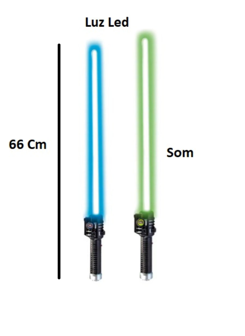 Espada Led Neon Com Luz e Som Espacial - Space War
