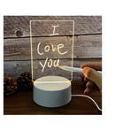 Luminária Led Mesa Com Tela para Escrever Presente Criativo