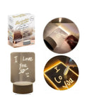 Luminária Led Mesa Com Tela para Escrever Presente Criativo