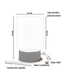 Luminária Led Mesa Com Tela para Escrever Presente Criativo