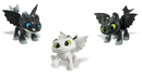 Boneco Dragão Baby Como Treinar seu Dragão 20 Cm Dreamworks - Eclipse, Dawn e Dusk