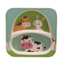 Jogo para Refeição Infantil Pratinho + Bowl + 2 Talheres