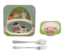 Jogo para Refeição Infantil Pratinho + Bowl + 2 Talheres