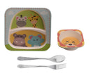 Jogo para Refeição Infantil Pratinho + Bowl + 2 Talheres