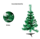 Arvore Natal Pequena Pinheiro Verde 60 Cm com 50 Galhos