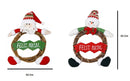 Guirlanda Enfeite Porta Natal 42 Cm Papai Noel Boneco Neve