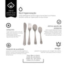 Jogo de Talheres Infantil Bear 4 Peças Aço Inox Bichinhos