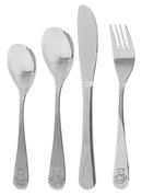 Jogo de Talheres Infantil Bear 4 Peças Aço Inox Bichinhos