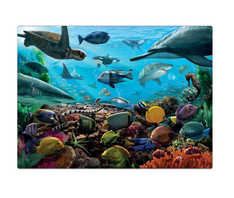 Quebra Cabeça 500 Peças Animais Marinhos - Coleção Mimo Play