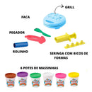 Kit Massinha Modelar Lanchonete C/ Acessórios - Diver Massa